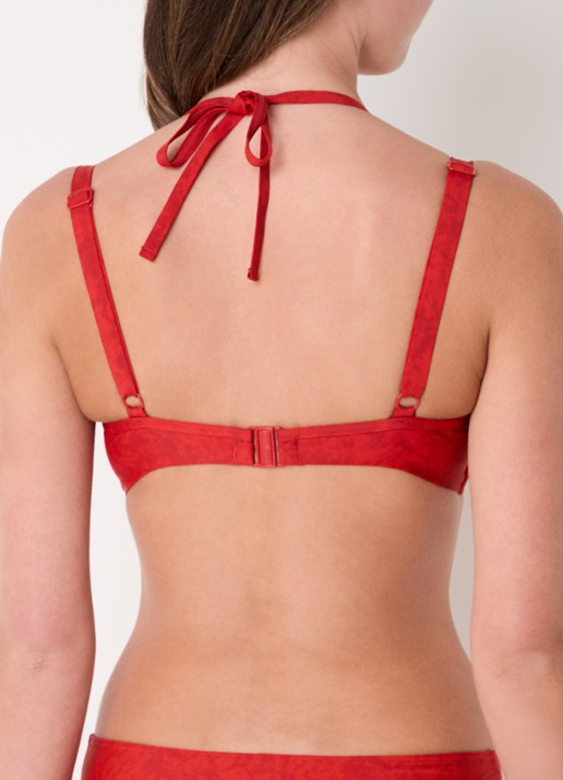 Marlies Dekkers Acapulca bikinitop met print - achterkant rood