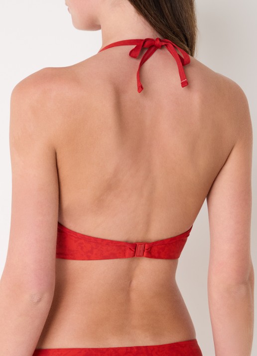 Marlies Dekkers Acapulco push-up bikinitop met print - achterkant 3 rood