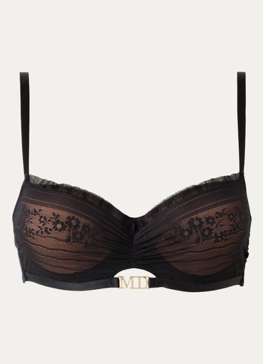 Marlies Dekkers Balconette bh met overlay van mesh