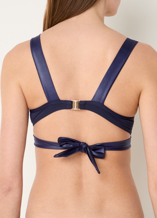 Marlies Dekkers Cache Coeur push-up bikinitop met beugelondersteuning - achterkant 5 donkerblauw