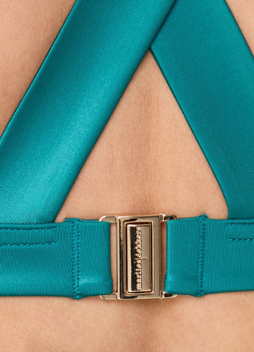 Marlies Dekkers Cache Coeur voorgevormde bikinitop - detail 3 zeegroen