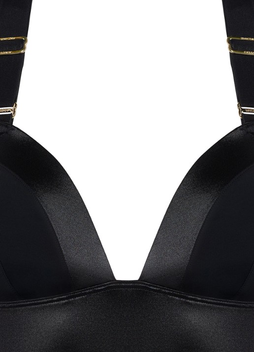 Marlies Dekkers Cache Coeur voorgevormde bralette bikinitop - detail 6 zwart