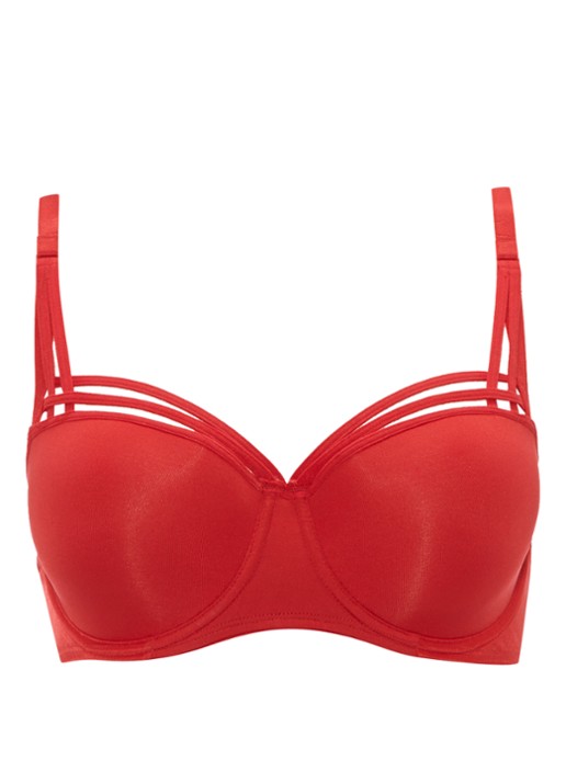 Marlies Dekkers Dame de Paris balconette bh D+ - voorkant 2 steenrood