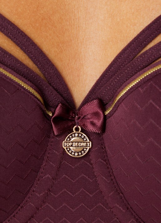 Marlies Dekkers Dame De Paris balconette bh - detail 5 bordeauxrood