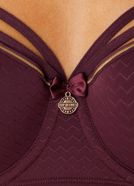 Marlies Dekkers Dame De Paris beugel bh - detail 5 bordeauxrood