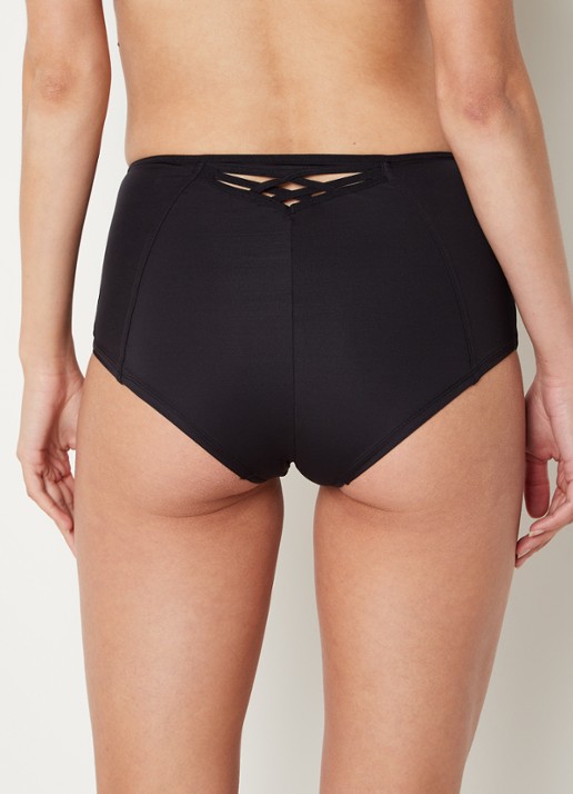 Marlies Dekkers Dame de Paris high waisted shorty met cut-out detail - achterkant zwart