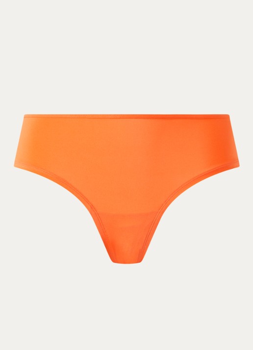 Marlies Dekkers Dame De Paris tanga met gekruiste banden - voorkant 2 oranjerood
