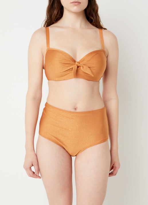 Marlies Dekkers Dorada balconette bikinitop met lurex en strikdetail