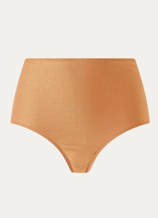 Marlies Dekkers Dorada high waisted bikinislip met lurex - voorkant donkeroranje