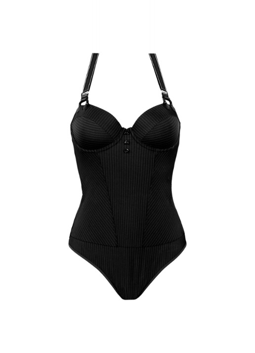 Marlies Dekkers Gloria stringbody - voorkant 3 zwart