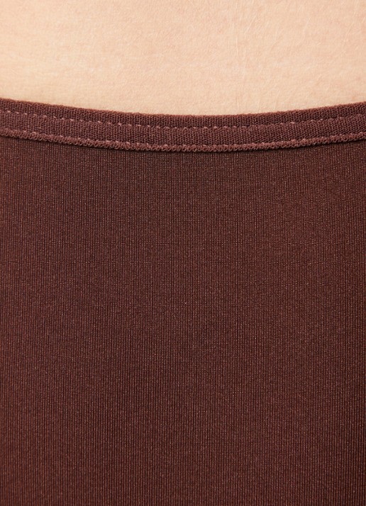 Marlies Dekkers High waisted slip met overlay van kant - detail 2 bruin