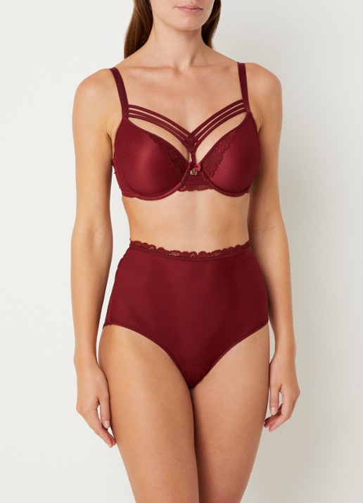 Marlies Dekkers High waisted slip met overlay van mesh