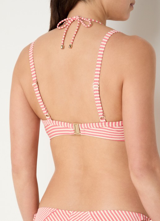 Marlies Dekkers Holi Vintage balconette bikinitop met lurex - achterkant 5 koraalroze