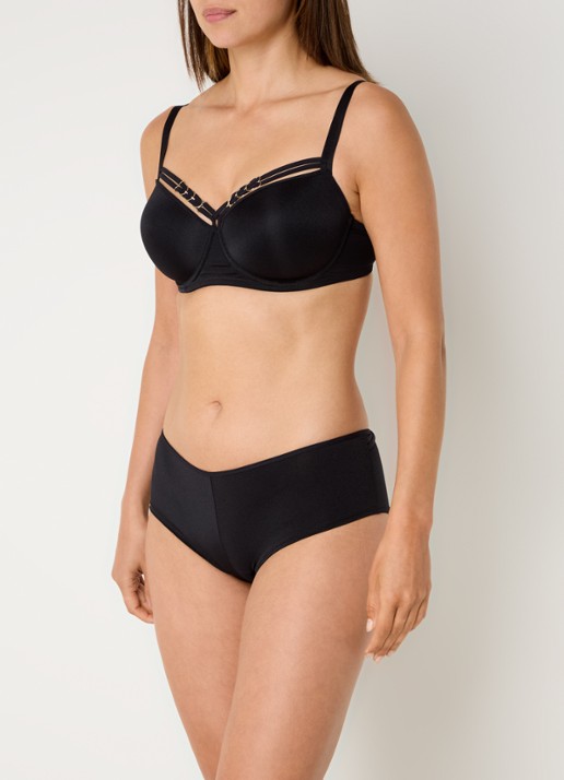Marlies Dekkers Manjira voorgevormde balconette bh - voorkant 2 zwart