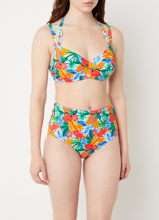 Marlies Dekkers Paradisa halter bikinitop met kralendecoratie