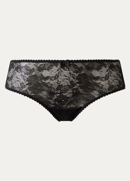 Marlies Dekkers Peekaboo slip van kant - voorkant zwart