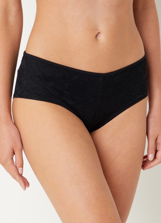 Marlies Dekkers Space Odyessey hipster met kant - voorkant 3 zwart