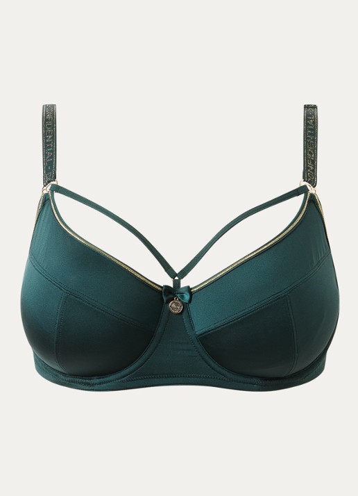 Marlies Dekkers Space Odyssey beugel bh - voorkant 5 donkergroen