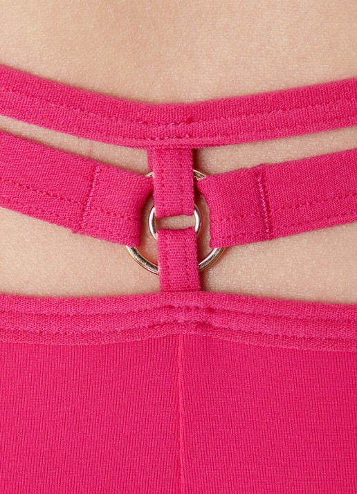 Marlies Dekkers Space Odyssey shorty met overlay van kant - detail 7 fuchsia
