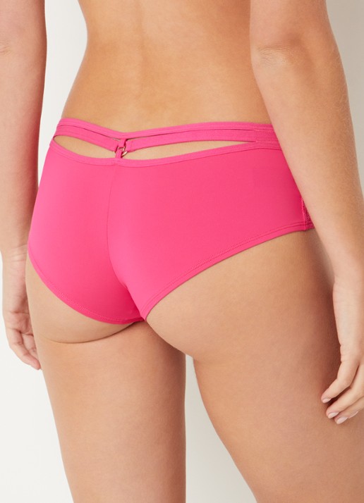 Marlies Dekkers Space Odyssey shorty met overlay van kant - achterkant 2 fuchsia