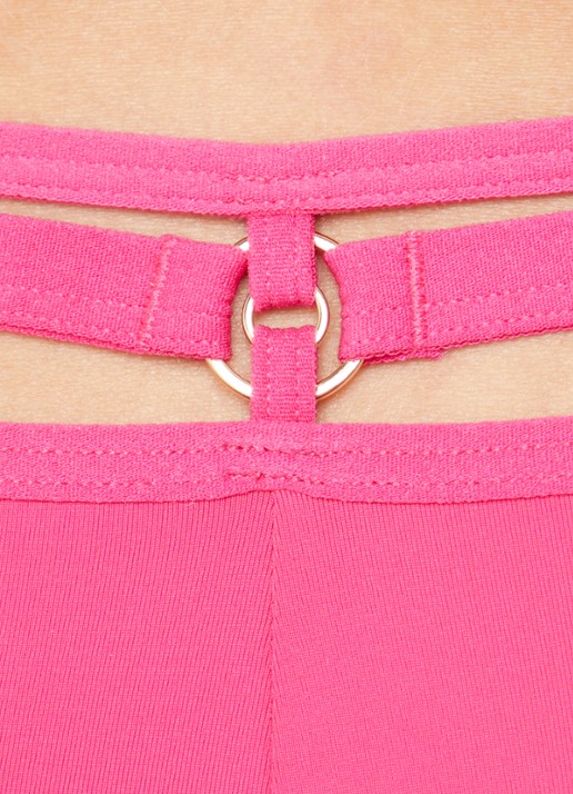 Marlies Dekkers Space Odyssey shorty met overlay van kant - detail 9 fuchsia