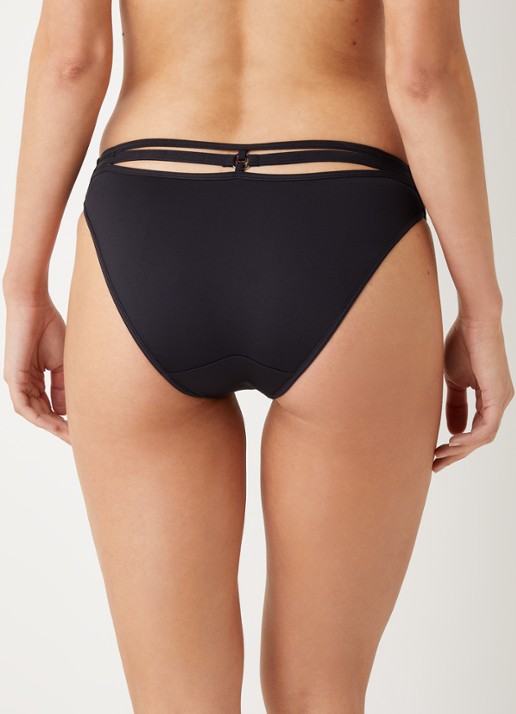 Marlies Dekkers Space Odyssey slip met opengewerkte details - achterkant 3 zwart
