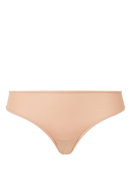 Marlies Dekkers Space Odyssey slip met opengewerkte details - voorkant camel