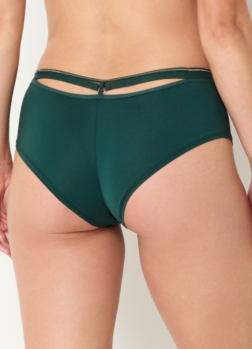 Marlies Dekkers Space Odyssey slip - achterkant 3 donkergroen