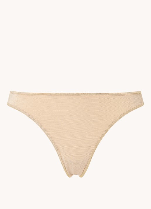 Marlies Dekkers Space Odyssey string met lurex - voorkant 3 zand