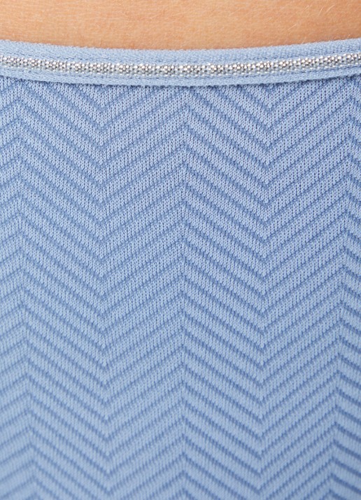 Marlies Dekkers String met print - detail 2 staalblauw