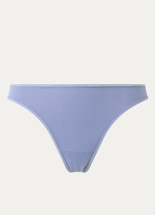 Marlies Dekkers String met print - voorkant 4 staalblauw