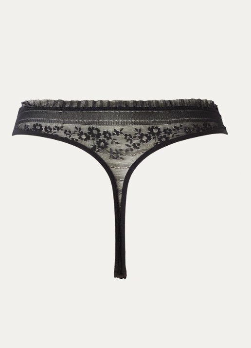 Marlies Dekkers String van mesh - achterkant 2 zwart