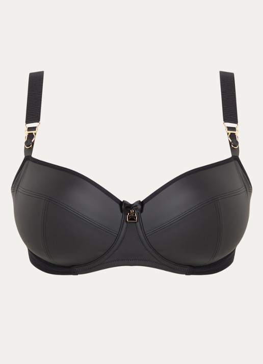 Marlies Dekkers Suspensia voorgevormde balconette bh  - voorkant 4 zwart