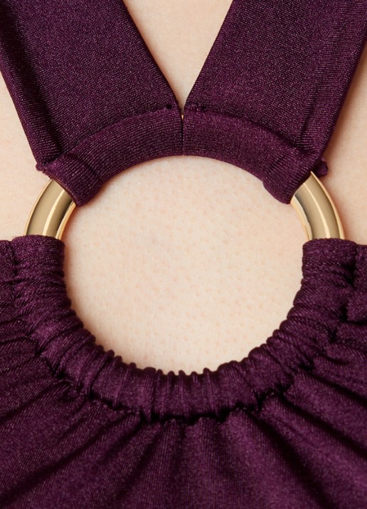 Marlies Dekkers Tanit voorgevormde halter bikinitop met beugelondersteuning - detail 6 paars