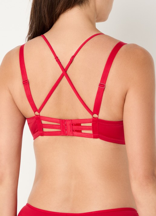 Marlies Dekkers The Art Of Love balconette bh van mesh - achterkant 5 rood