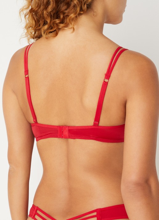 Marlies Dekkers The Art Of Love beugel bh van mesh - achterkant rood