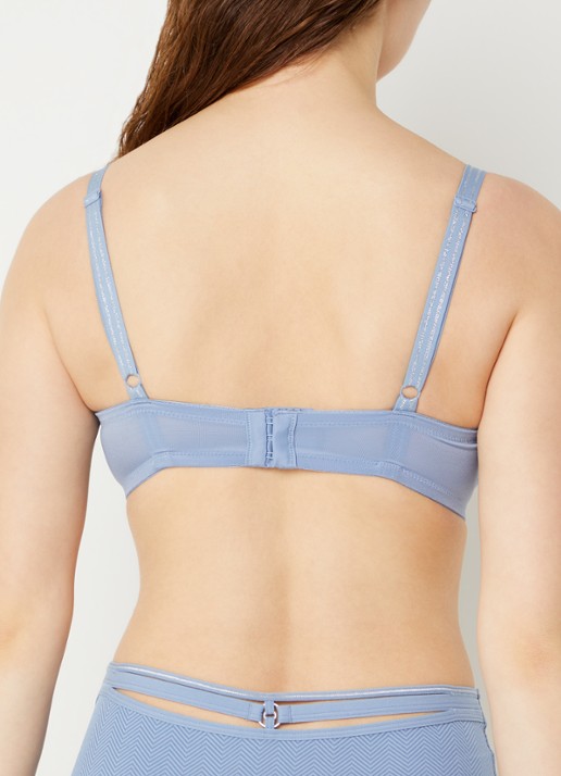 Marlies Dekkers Voorgevormde beugel bh met print - achterkant 5 staalblauw