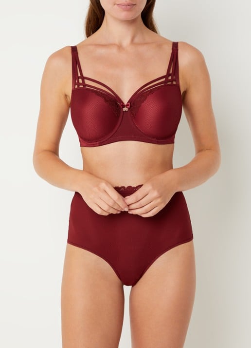 Marlies Dekkers Voorgevormde beugel bh - detail bordeauxrood