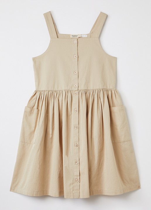 MarMar COPENHAGEN Daxo blousejurk - voorkant 3 zand