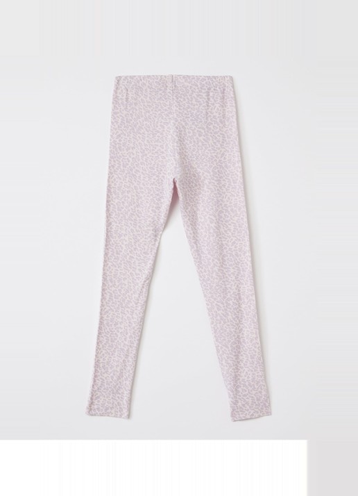 MarMar COPENHAGEN Leo legging met panterprint - achterkant lila