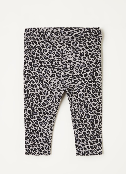 MarMar COPENHAGEN Leo legging met panterprint - voorkant 2 grijs