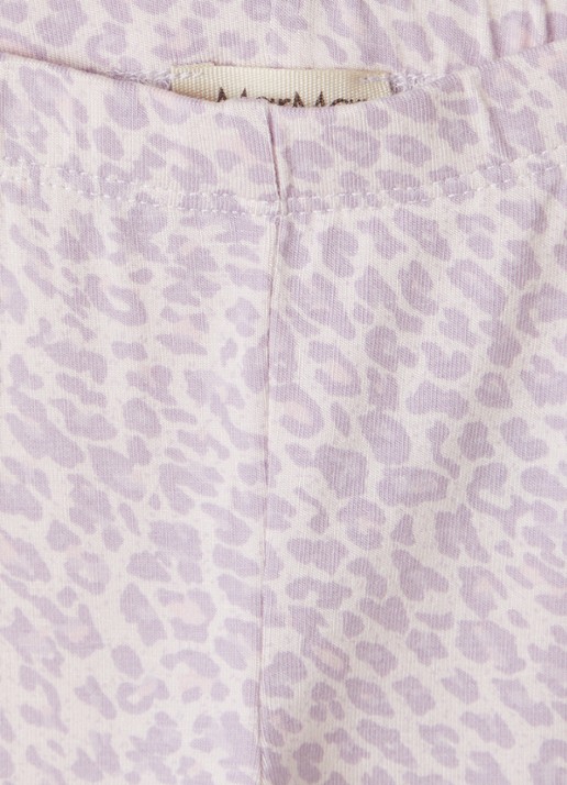 MarMar COPENHAGEN Leo skinny fit legging met panterprint - detail lila