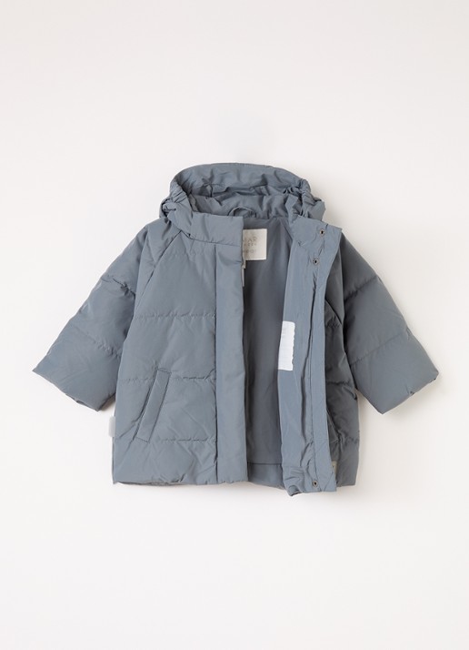 MarMar COPENHAGEN Omega pufferjack met donsvulling - voorkant 4 grijsmele