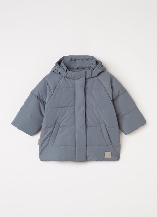 MarMar COPENHAGEN Omega pufferjack met donsvulling - voorkant 5 grijsmele
