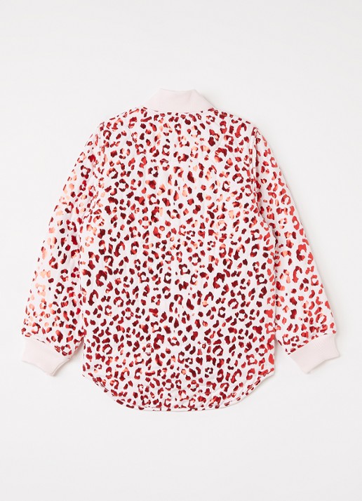 MarMar COPENHAGEN Orry bomberjack met panterprint - achterkant 5 roze