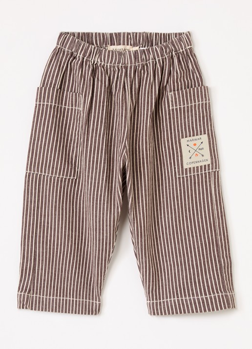 MarMar COPENHAGEN Straight fit broek met streepprint