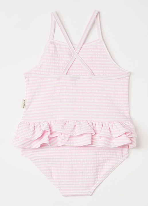 MarMar COPENHAGEN Swinnie badpak met streepprint - voorkant 2 roze