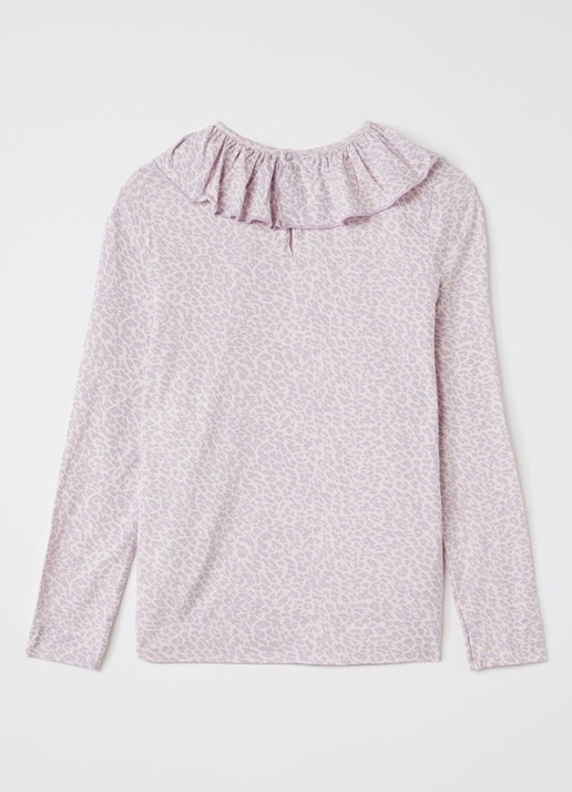 MarMar COPENHAGEN Talia top met panterprint - achterkant lila