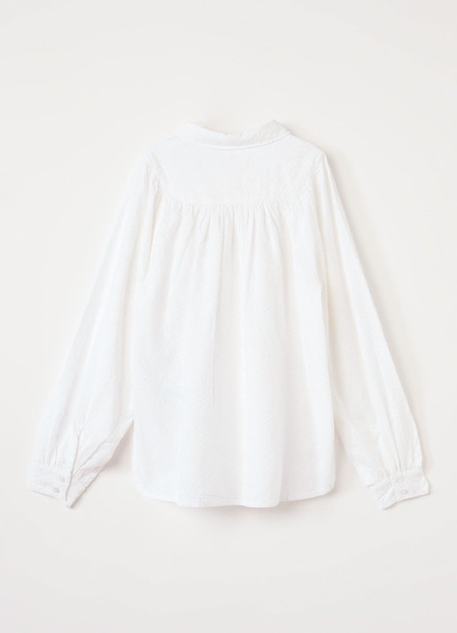 MarMar COPENHAGEN Trissa blouse met borduring - achterkant 4 wit