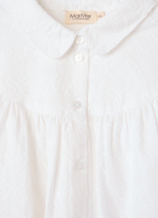 MarMar COPENHAGEN Trissa blouse met borduring - detail wit